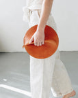 The Pleated Clutch - Saddle