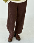 Corduroy Arc Pants - Chocolate