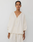 Woven Popover - Natural