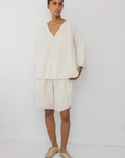 Woven Popover - Natural