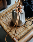Woven Drawstring Bucket Bag - Ivory