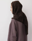 Hooded Scarf : Cocoa Tweed