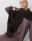 Hooded Scarf : Cocoa Tweed