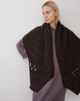 Hooded Scarf : Cocoa Tweed