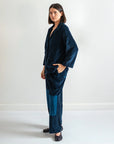 Blue Velvet Corduroy Pants