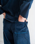 Blue Velvet Corduroy Pants