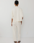 Short Sleeve Sweatshirt - Natural