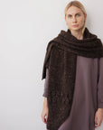Hooded Scarf : Cocoa Tweed